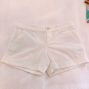 White chino Lilly shorts. Size 4. Lightly worn.
